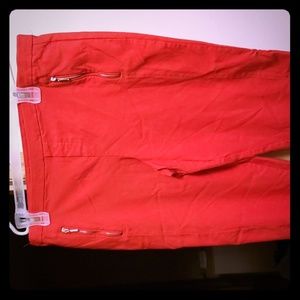 Jules And Leopold Red Capri Pants